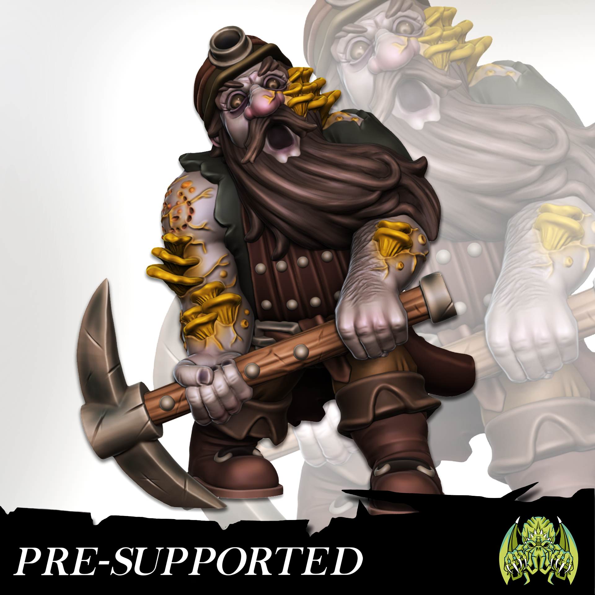 Zombie Miner 3 [PRE-SUPPORTED] Dwarf Infected